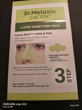 Dr.Melaxin Cactox 3-Step Nose Pore Pack — Green